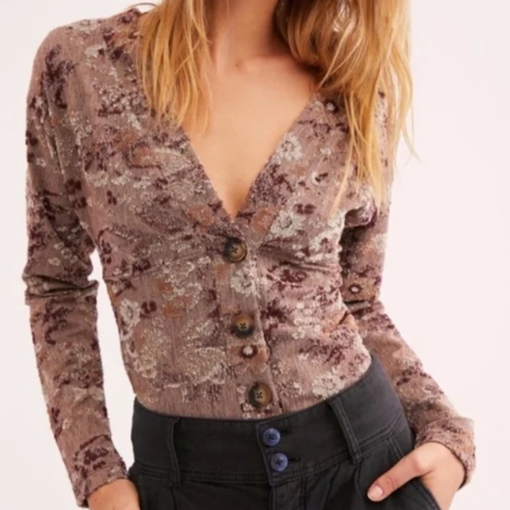 Free People Caroline Cropped Cardigan